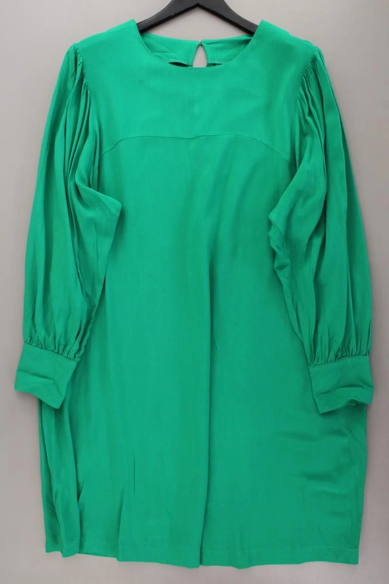 Aniston Langarmkleid Gr. 48 neuwertig grün aus Viskose