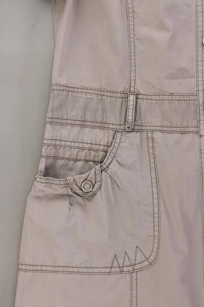 s.Oliver Cargokleid Gr. 40 Kurzarm grau aus Baumwolle