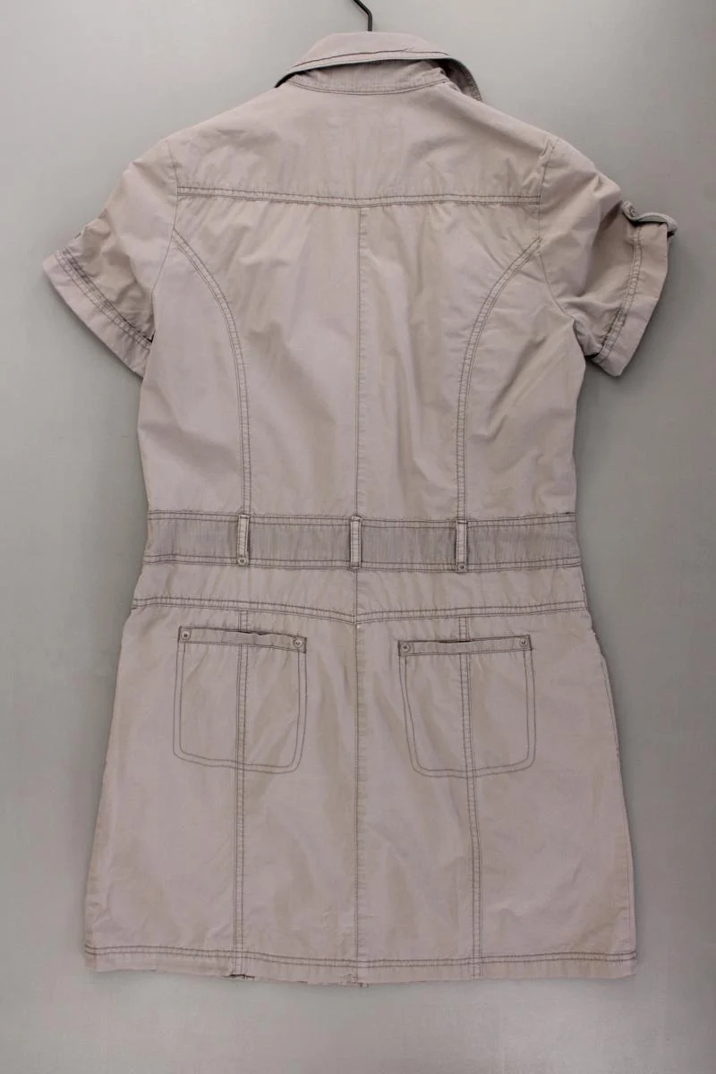 s.Oliver Cargokleid Gr. 40 Kurzarm grau aus Baumwolle