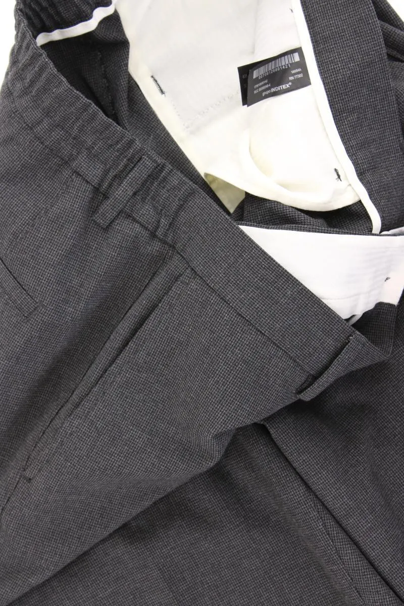 Zara Anzughose für Herren Gr. US 42 (L) grau aus Polyester