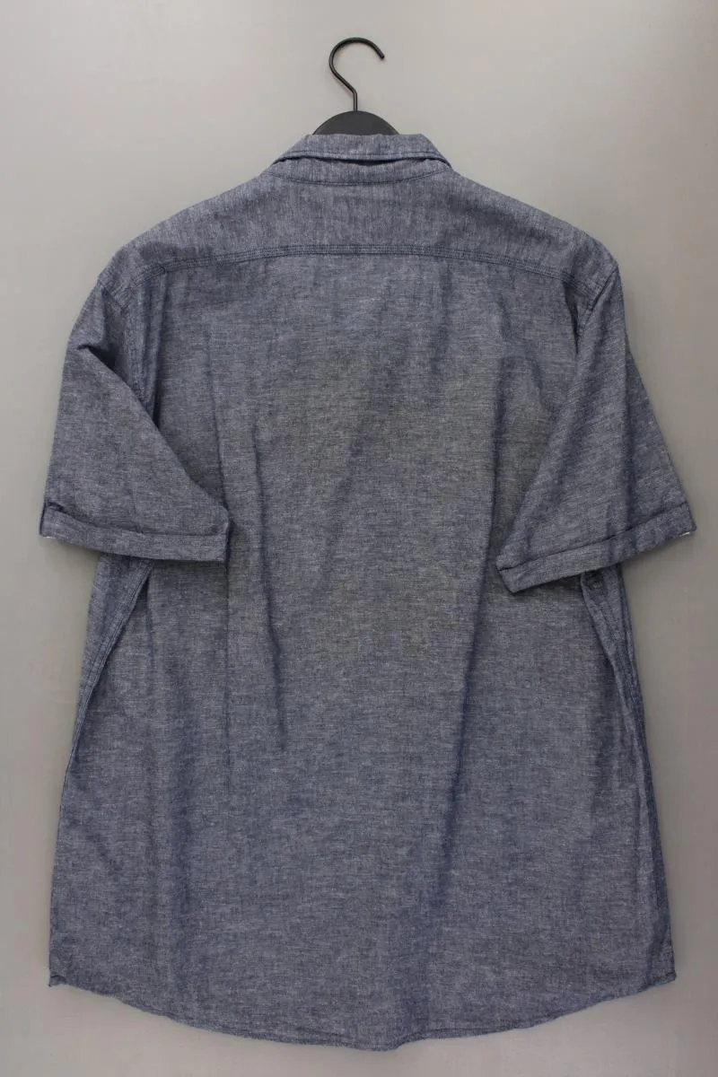 Esprit Kurzarmhemd für Herren Gr. XXL blau aus Baumwolle