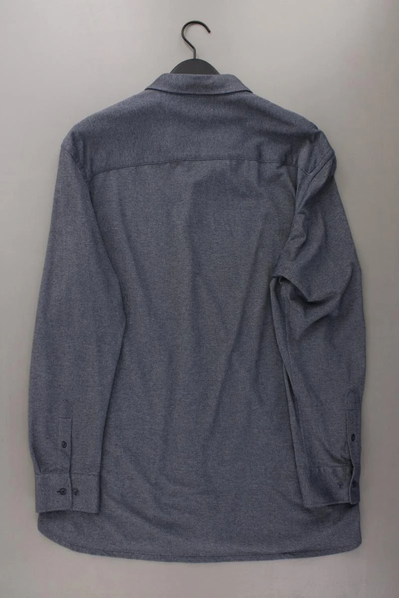 Dunmore Langarmhemd für Herren Gr. XL neuwertig grau aus Baumwolle