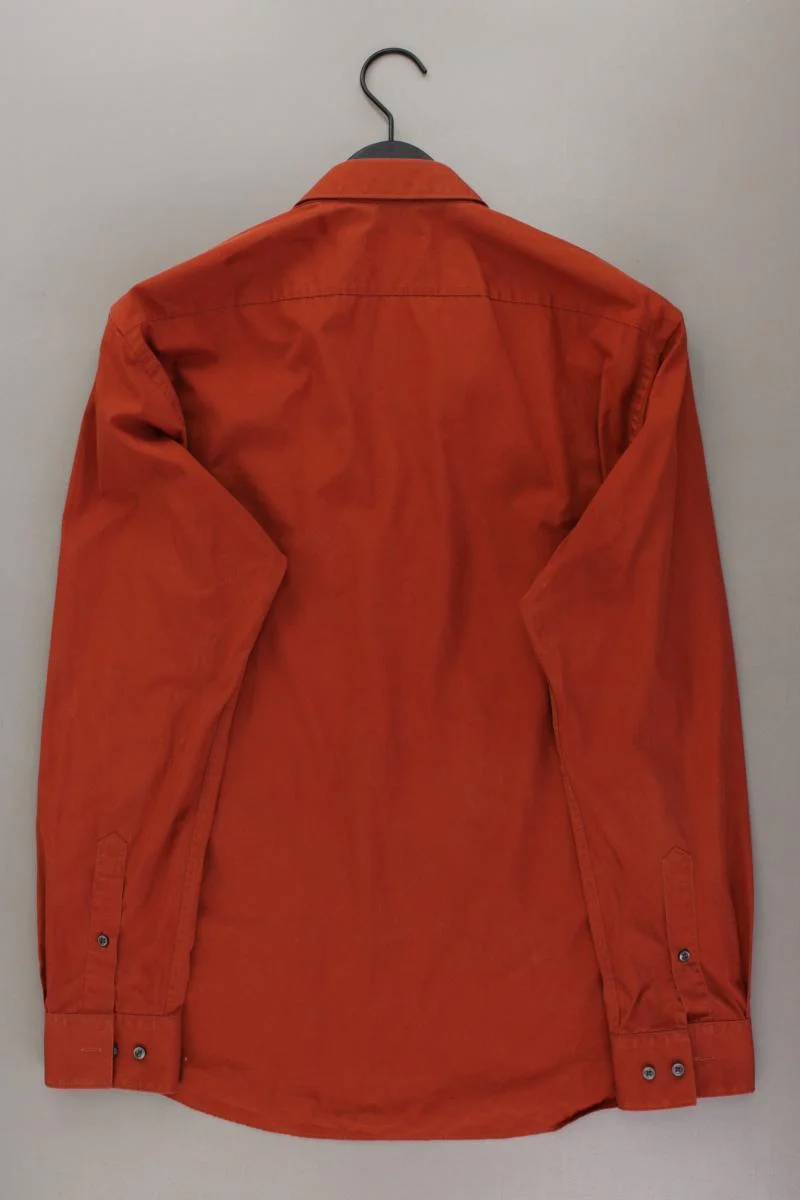 BOSS by Hugo Boss Langarmhemd für Herren Gr. Hemdgröße 41 orange aus Baumwolle