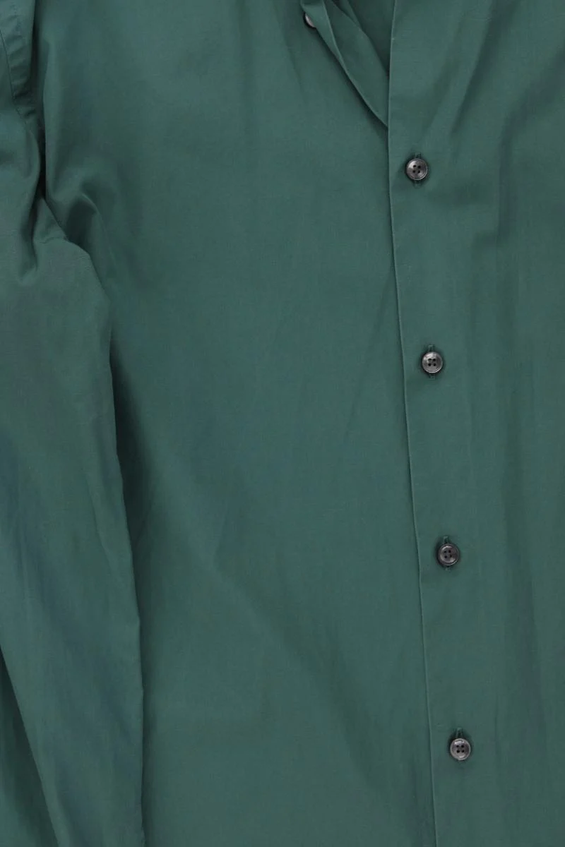 BOSS by Hugo Boss Langarmhemd für Herren Gr. Hemdgröße 41 grün aus Baumwolle