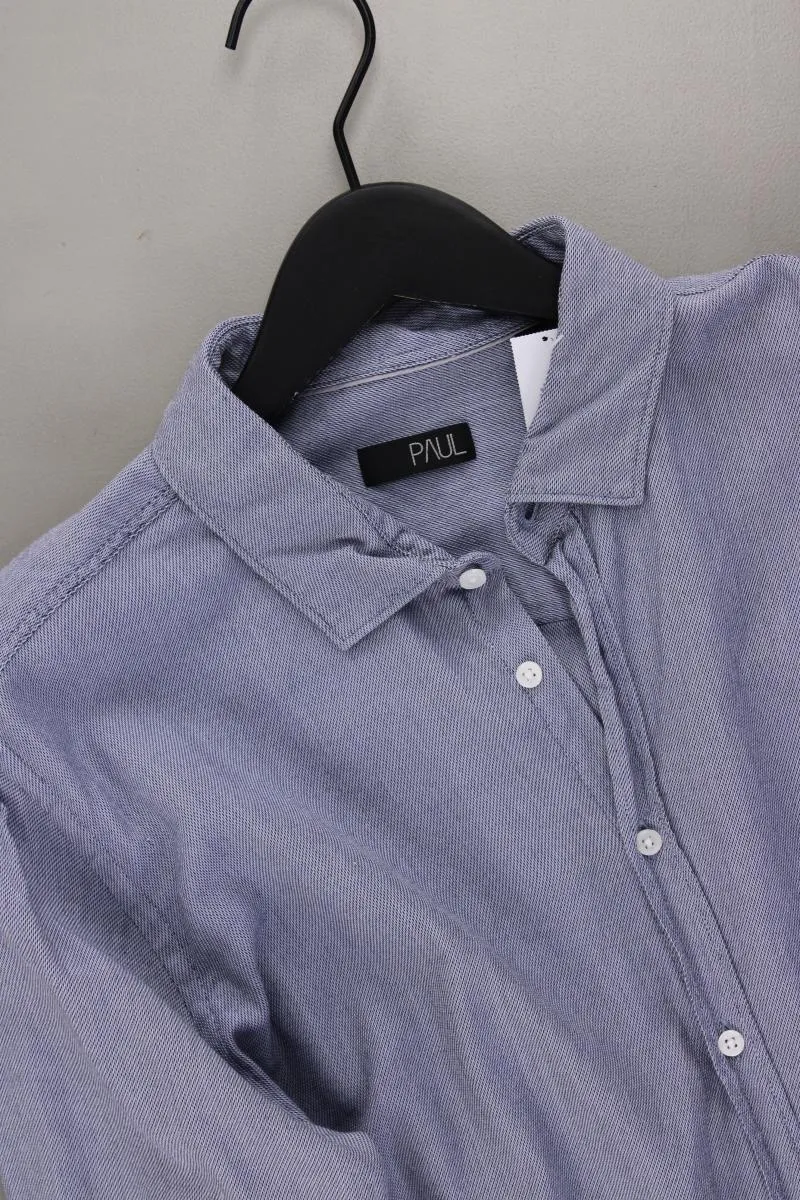 Paul Langarmhemd für Herren Gr. XL blau aus Baumwolle
