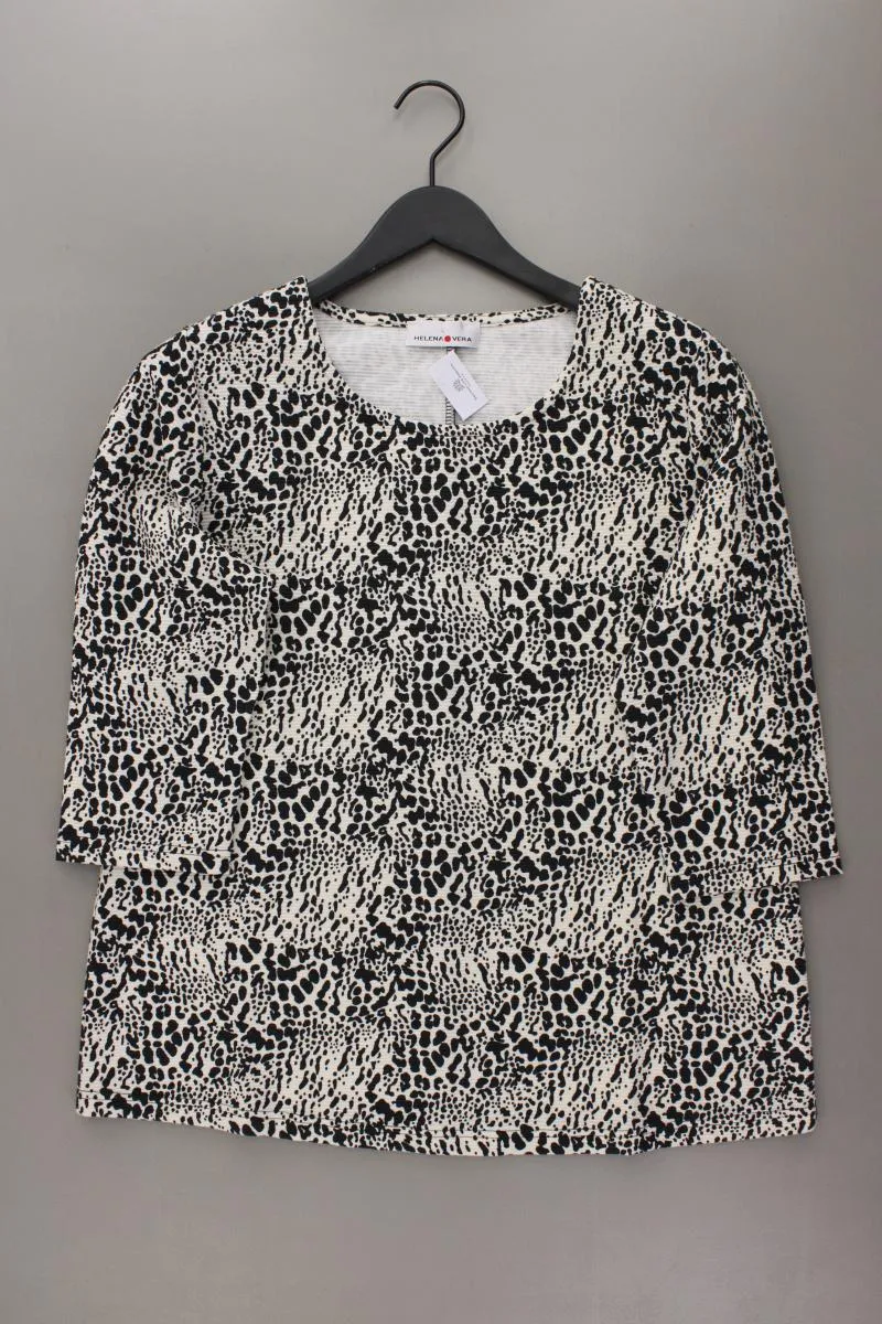 Helena Vera Printshirt Gr. 42 mit Tierdruck neuwertig 3/4 Ärmel creme