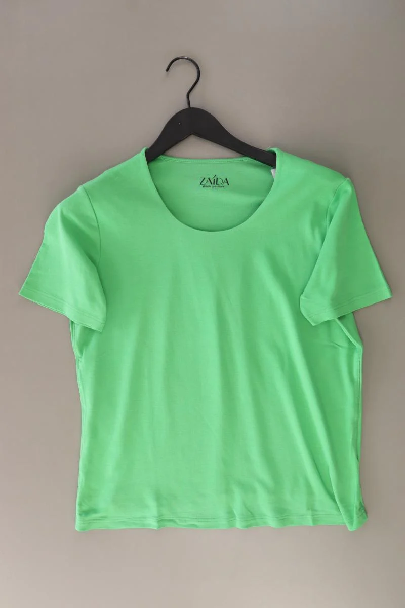 Zaida T-Shirt Gr. 42 Kurzarm grün aus Baumwolle