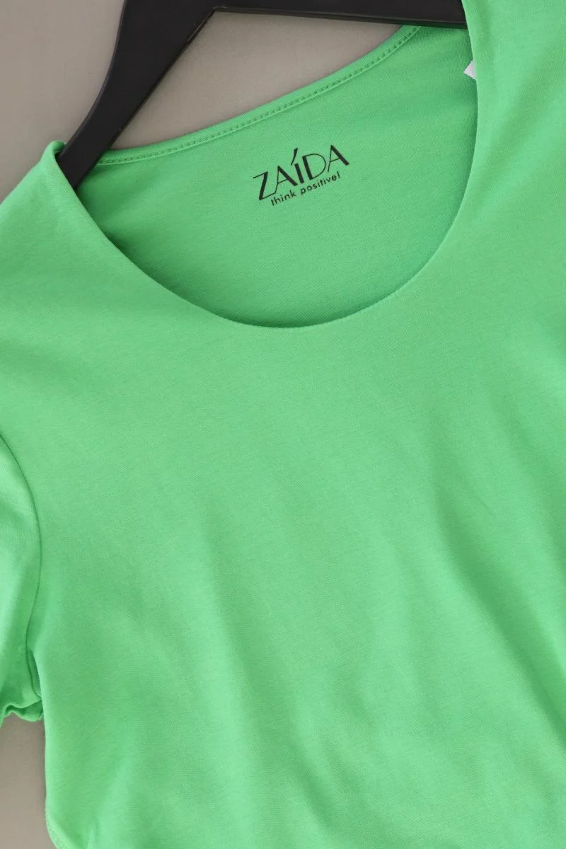 Zaida T-Shirt Gr. 42 Kurzarm grün aus Baumwolle