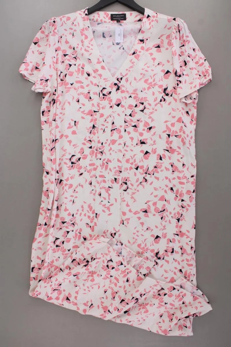 Selected Femme Kurzarmkleid Gr. 42 rosa aus Viskose