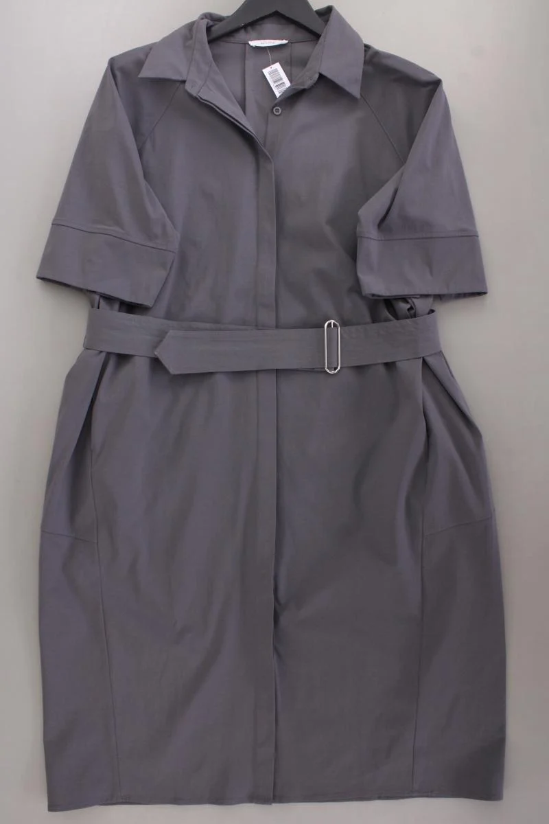 Reserved Kurzarmkleid Gr. L mit Gürtel grau aus Polyester