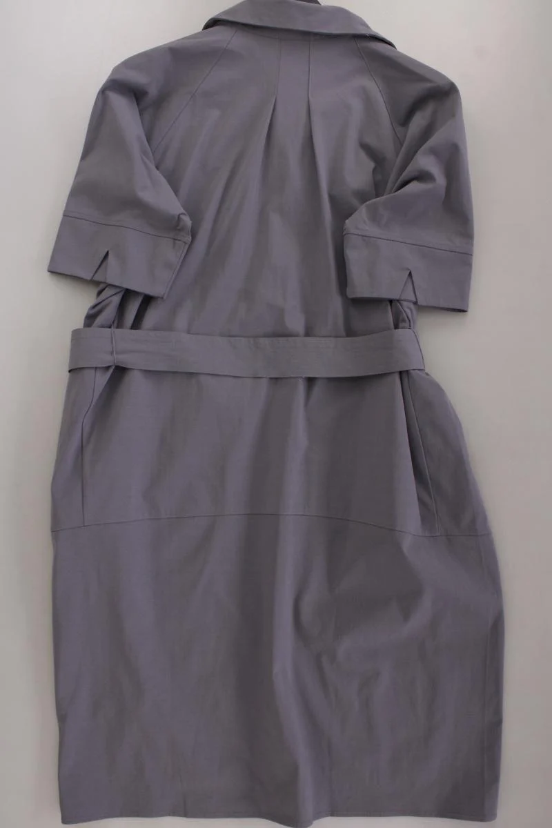 Reserved Kurzarmkleid Gr. L mit Gürtel grau aus Polyester