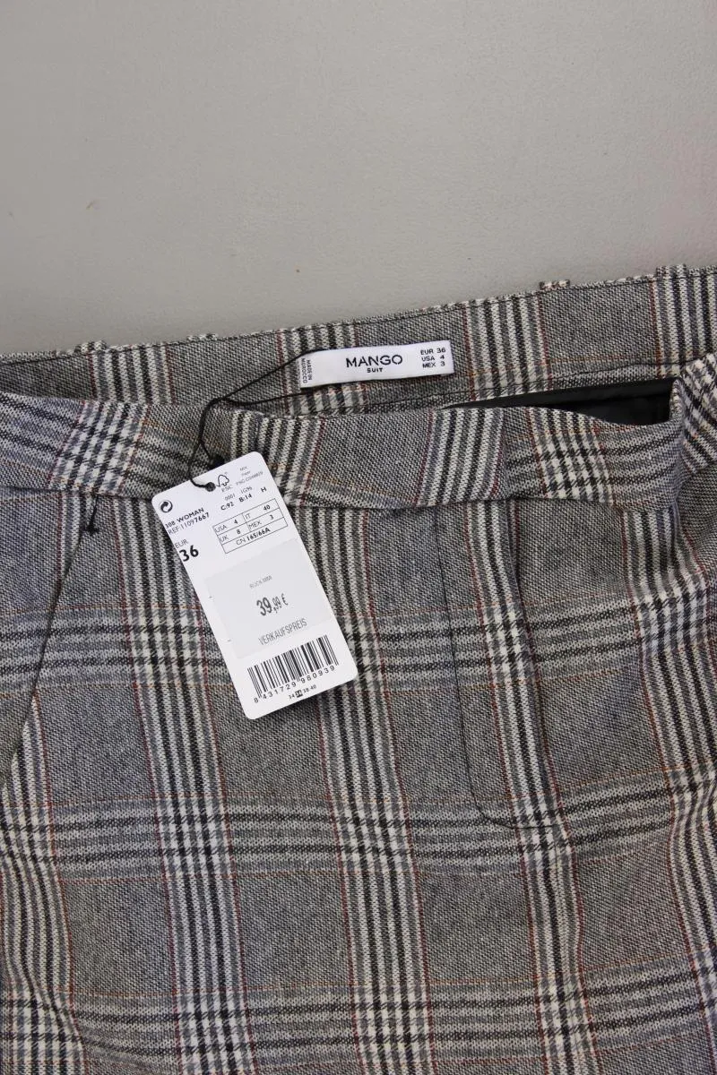 Mango Wollrock Gr. 36 kariert neu mit Etikett Neupreis: 39,99€! grau