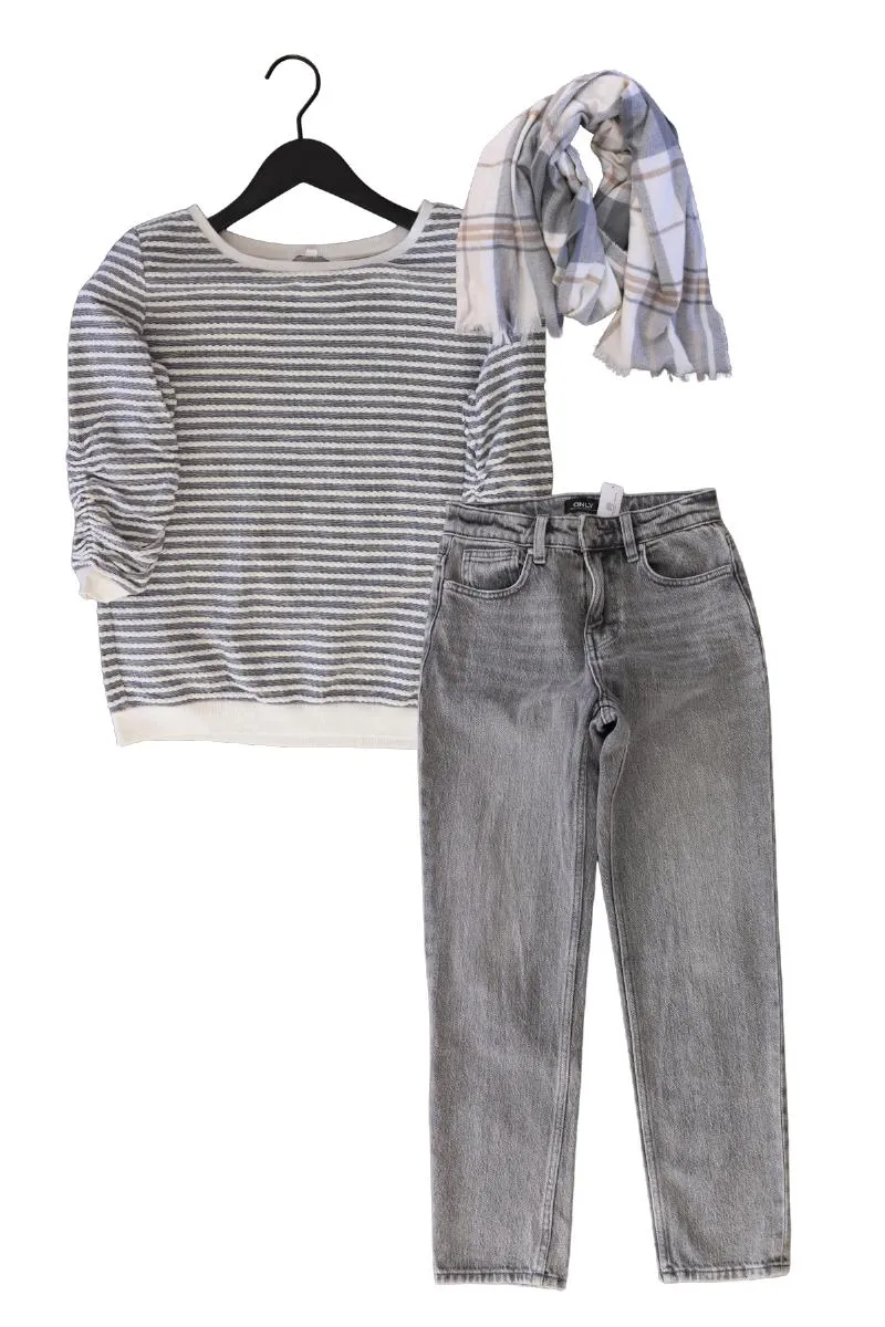 Second Hand Outfit Größe XS mit Tom Tailor (Denim) Feinstrickpullover in Gr. XS