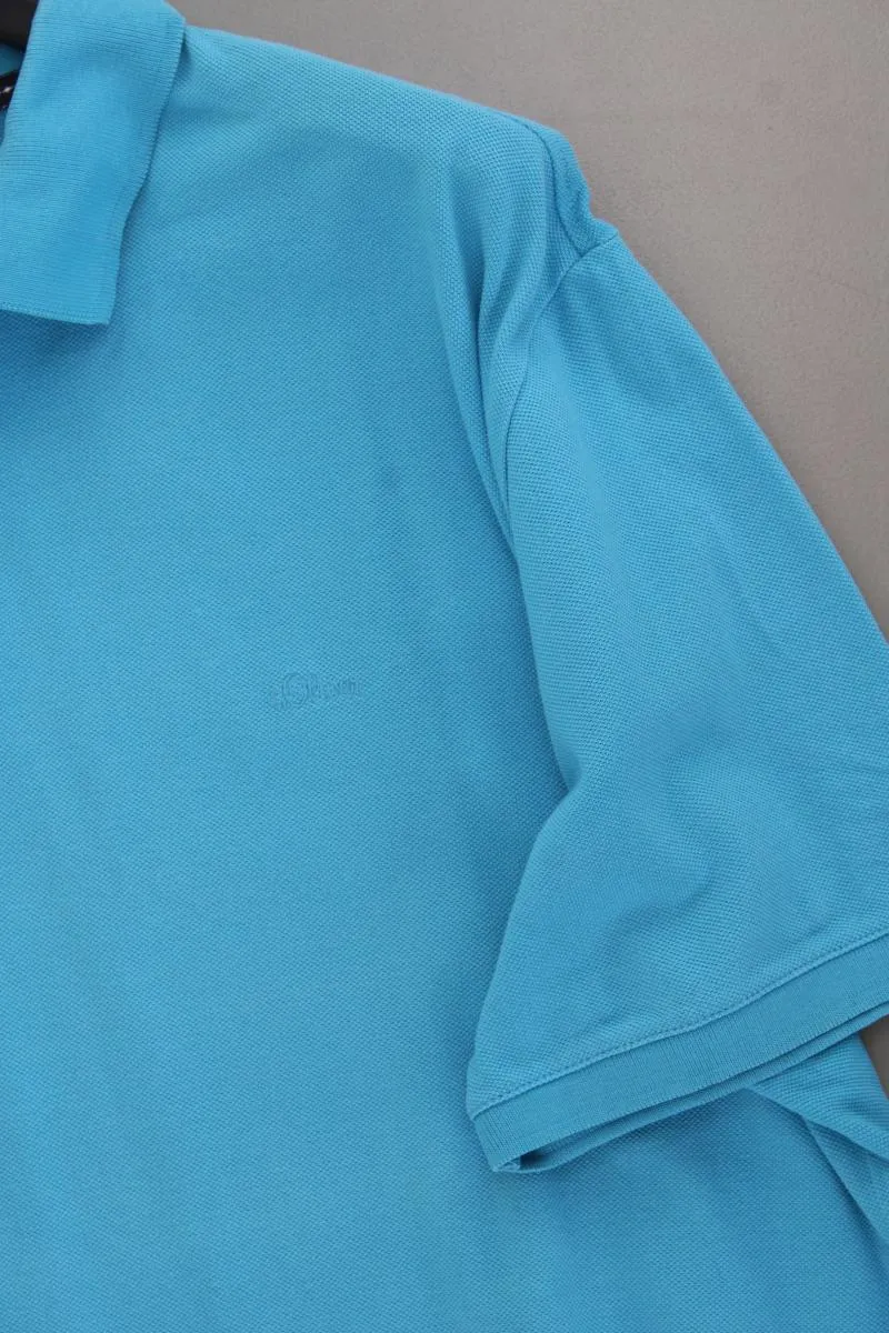 s.Oliver Poloshirt für Herren Gr. XXL Kurzarm türkis aus Baumwolle