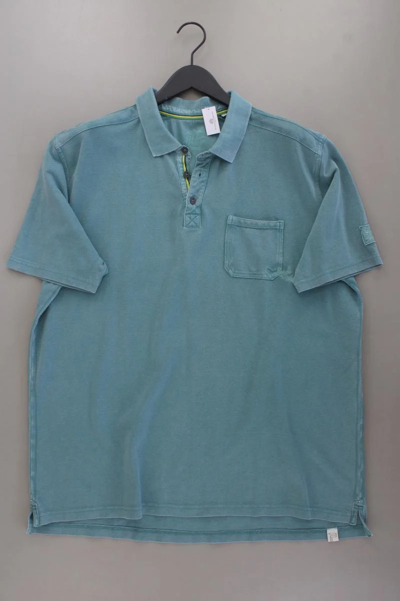 Pioneer Poloshirt für Herren Gr. XXXL neuwertig Kurzarm blau aus Baumwolle