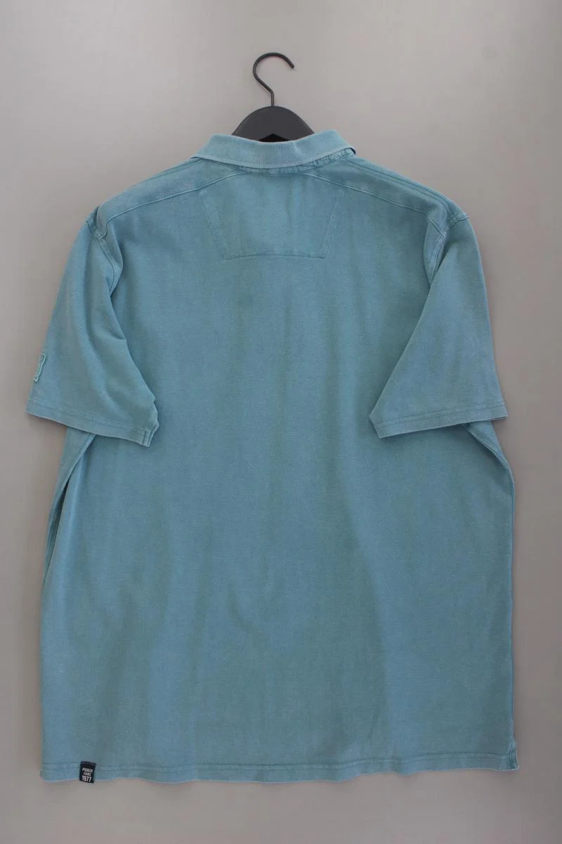 Pioneer Poloshirt für Herren Gr. XXXL neuwertig Kurzarm blau aus Baumwolle