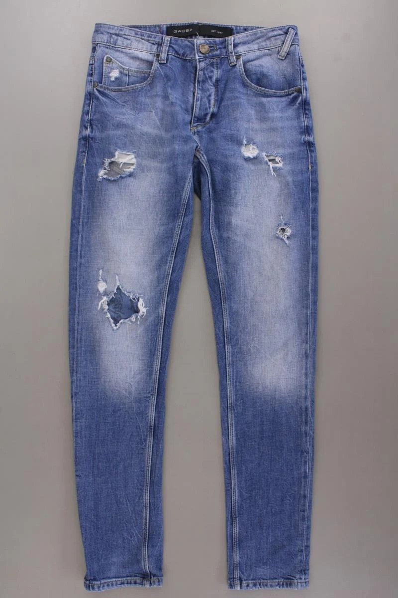 Gabba Straight Jeans für Herren Gr. W30/L32 Modell Rey blau aus Baumwolle