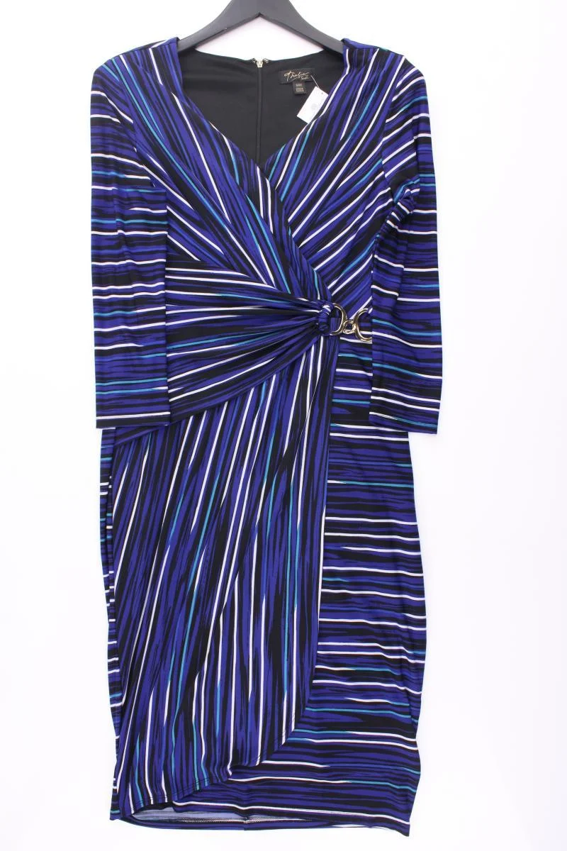 Thalia Sodi Kleid Gr. M gestreift 3/4 Ärmel blau aus Polyester