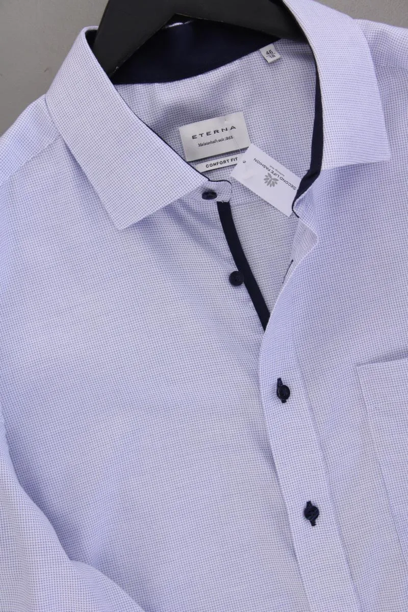 Eterna Langarmhemd für Herren Gr. Hemdgröße 46 blau