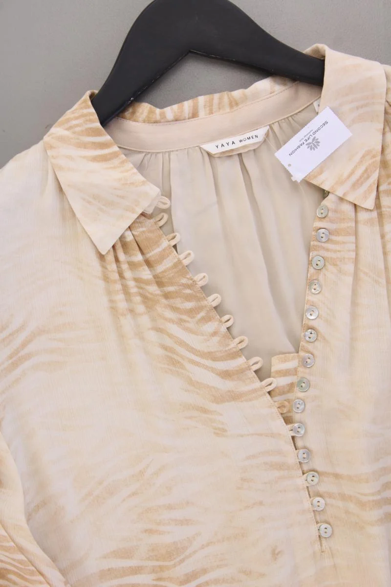 YAYA Langarmkleid Gr. 38 neuwertig creme aus Viskose