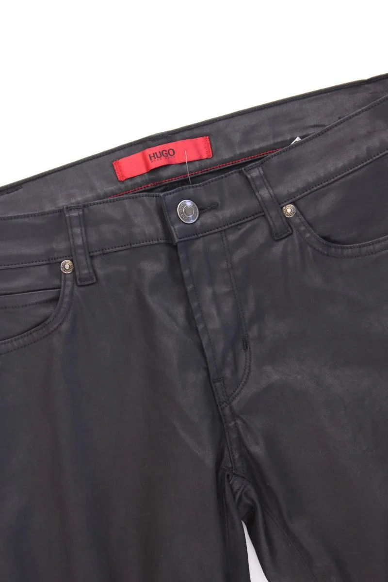 Hugo Boss Five-Pocket-Hose Gr. W29/L34 schwarz aus Baumwolle