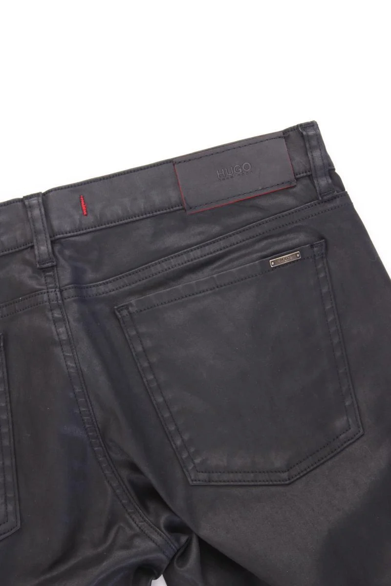 Hugo Boss Five-Pocket-Hose Gr. W29/L34 schwarz aus Baumwolle