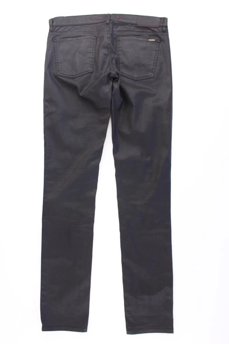 Hugo Boss Five-Pocket-Hose Gr. W29/L34 schwarz aus Baumwolle