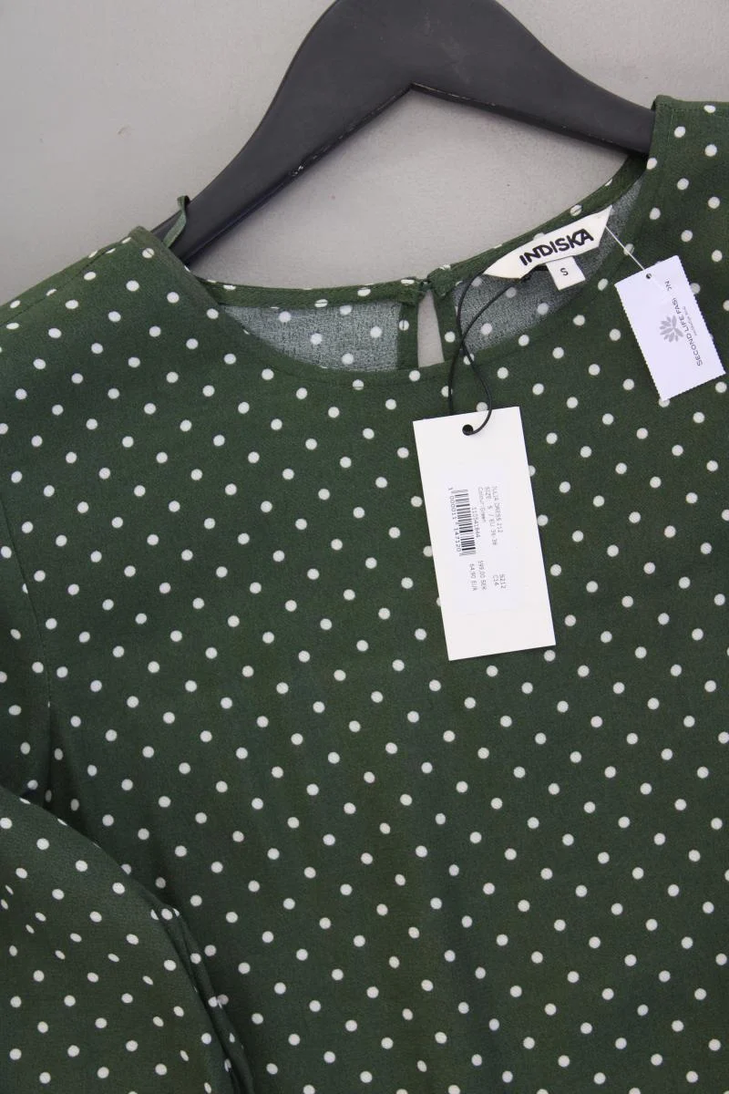 Langarmkleid Gr. S gepunktet neu mit Etikett Neupreis: 64,9€! grün aus Viskose