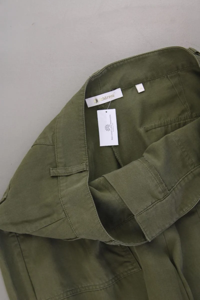 Rich&Royal Cargohose Gr. 38 olivgrün aus Lyocell