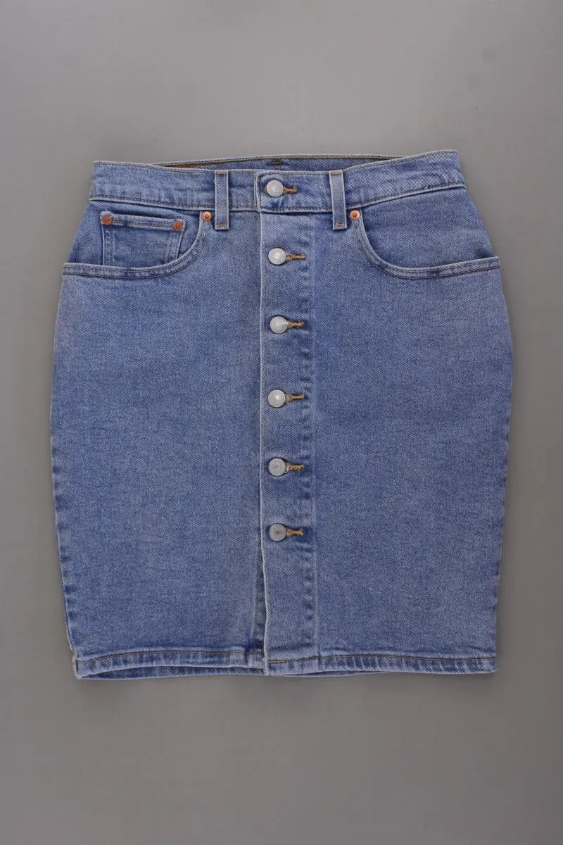 Levi's Jeansrock Gr. W27 neuwertig blau aus Baumwolle