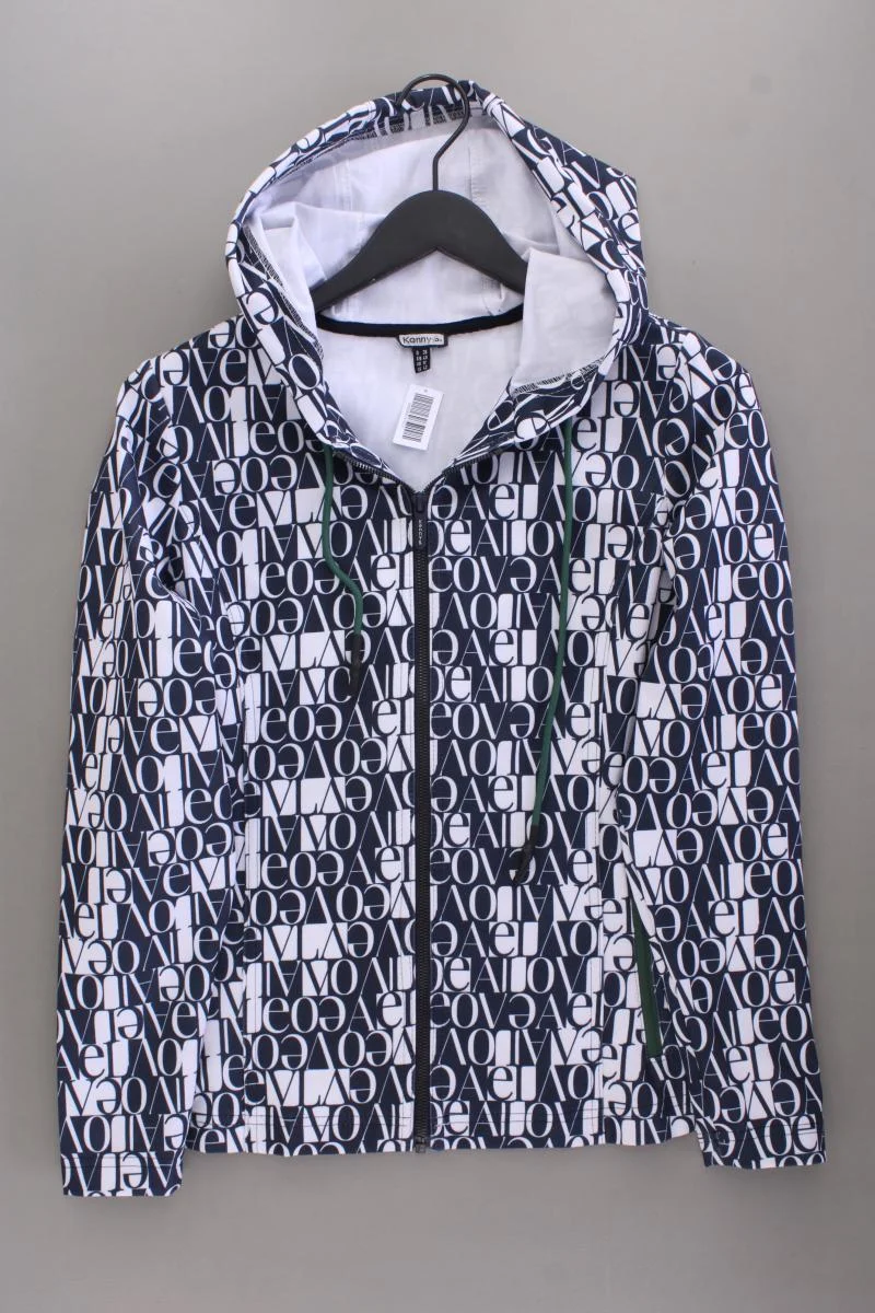 Kenny S. Sweatjacke Gr. 38 neuwertig Langarm blau aus Polyester