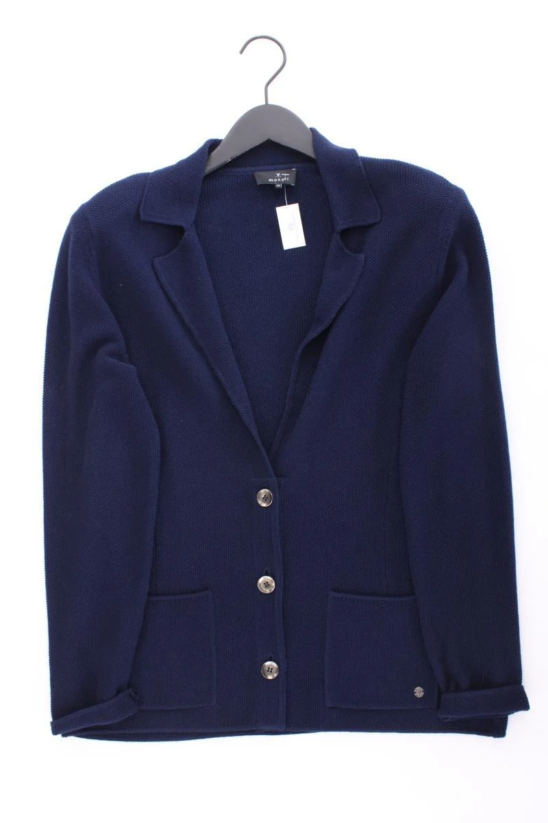 Monari Strickblazer Gr. 40 neuwertig blau