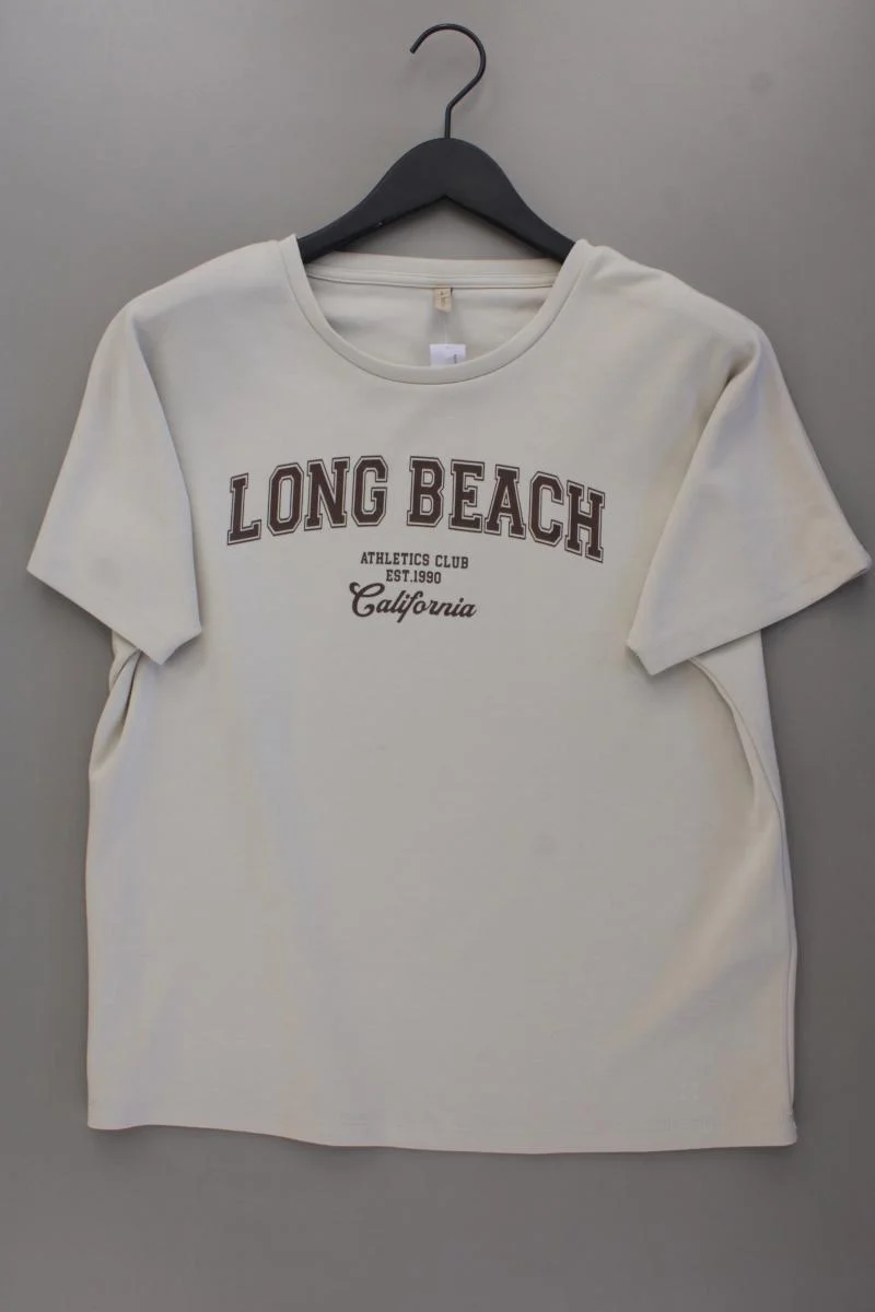 soyaconcept Printshirt Gr. M Kurzarm creme aus Modal