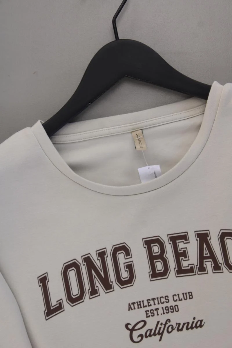 soyaconcept Printshirt Gr. M Kurzarm creme aus Modal