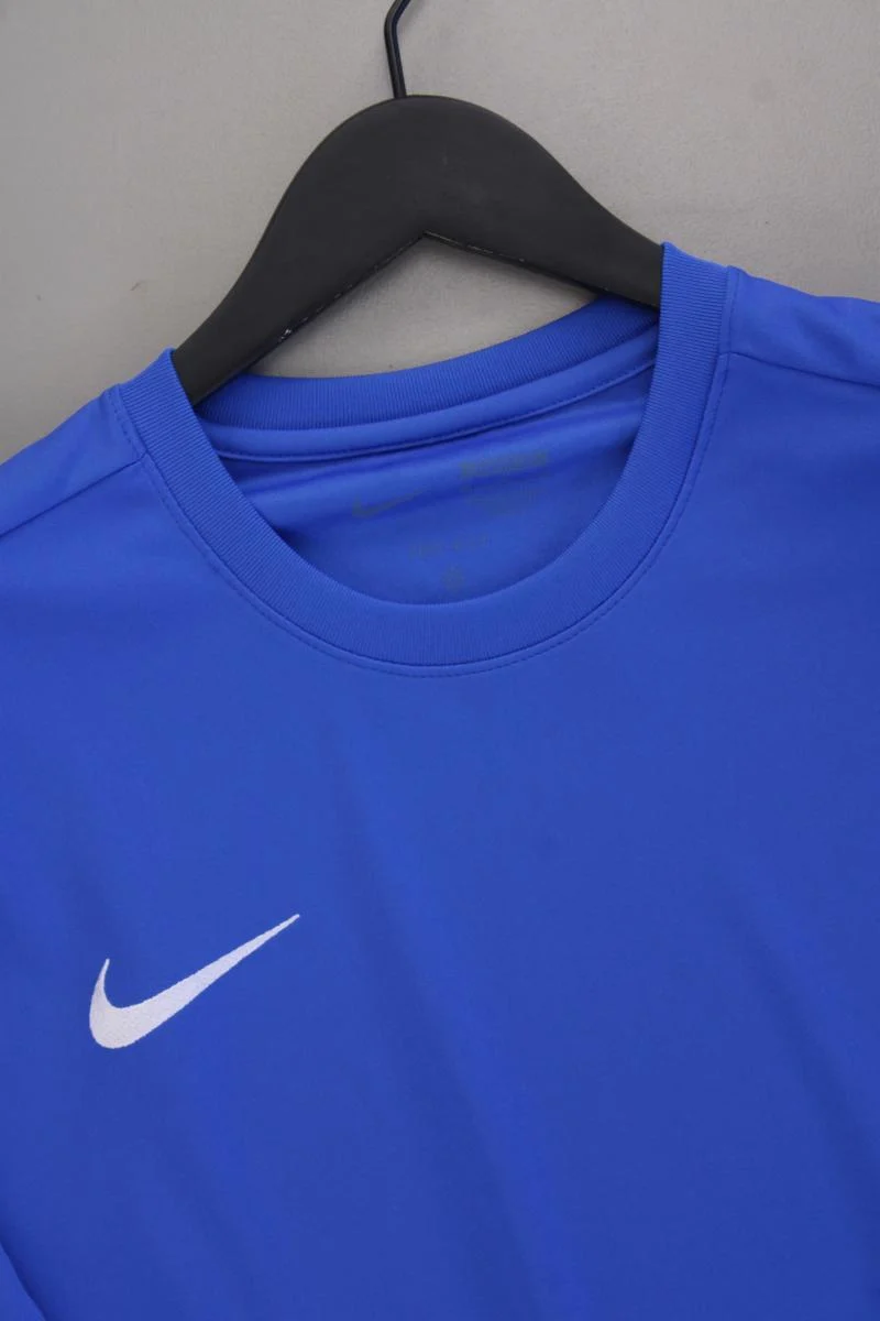 Nike Sportshirt für Herren Gr. XL neu mit Etikett Kurzarm blau aus Polyester