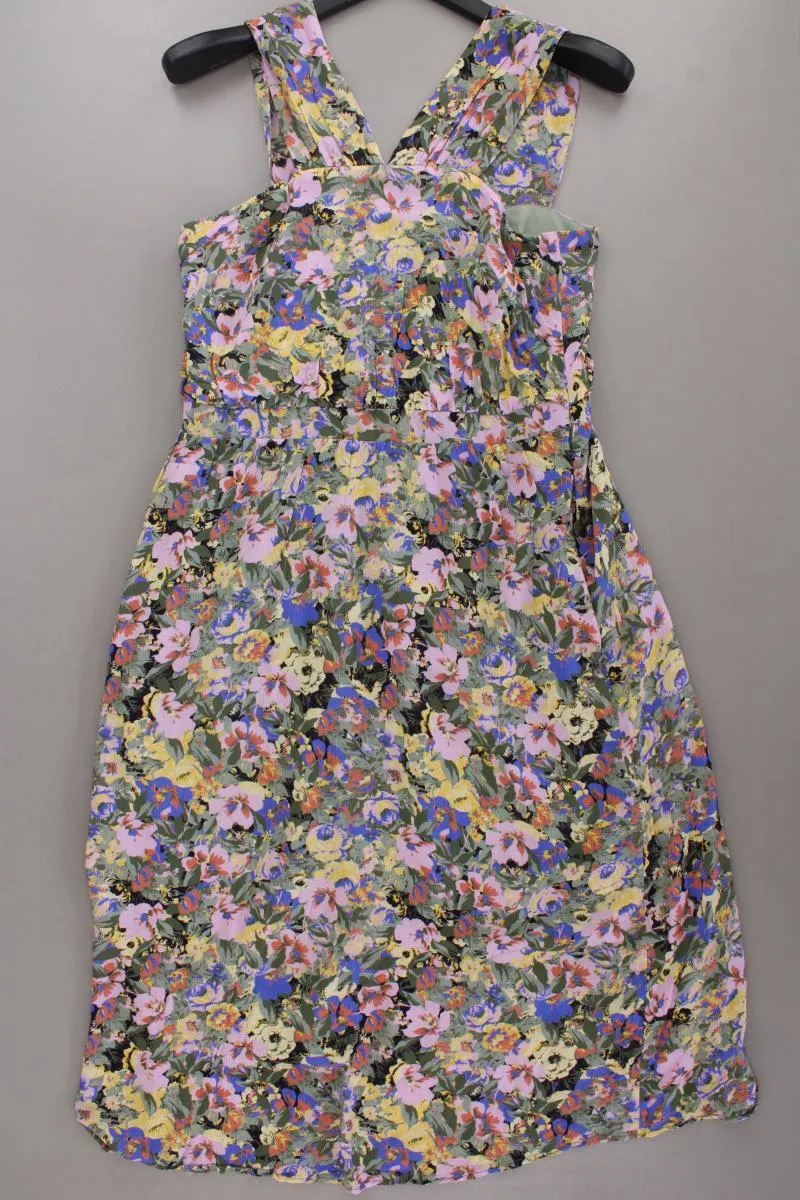 Selected Femme Midikleid Gr. 40 mit Blumenmuster Träger mehrfarbig aus Viskose