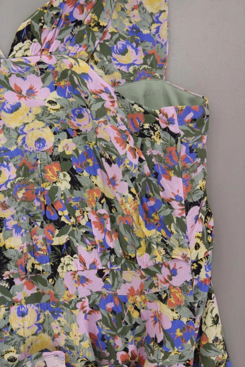 Selected Femme Midikleid Gr. 40 mit Blumenmuster Träger mehrfarbig aus Viskose