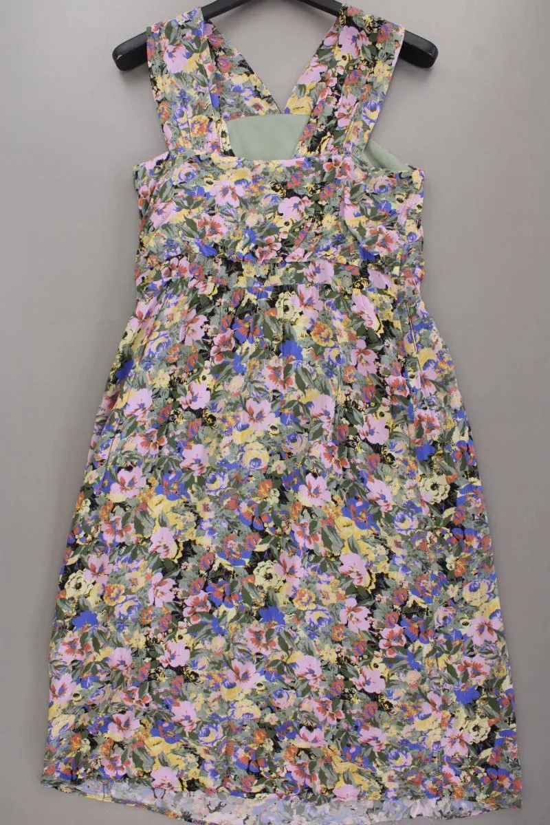 Selected Femme Midikleid Gr. 40 mit Blumenmuster Träger mehrfarbig aus Viskose