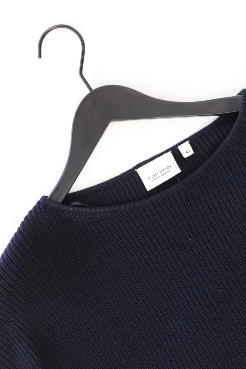 comma, Grobstrickpullover Gr. 40 blau