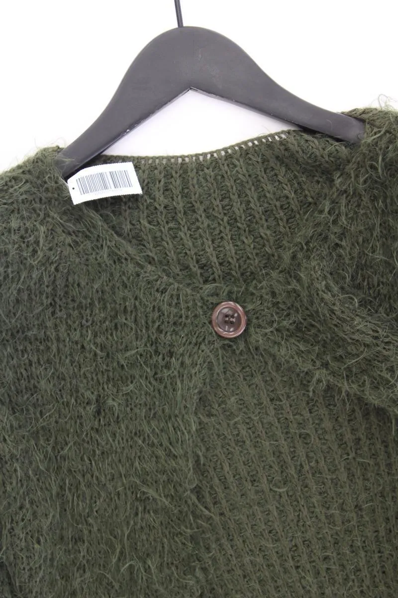 Strickjacke Gr. M Langarm olivgrün aus Polyacryl