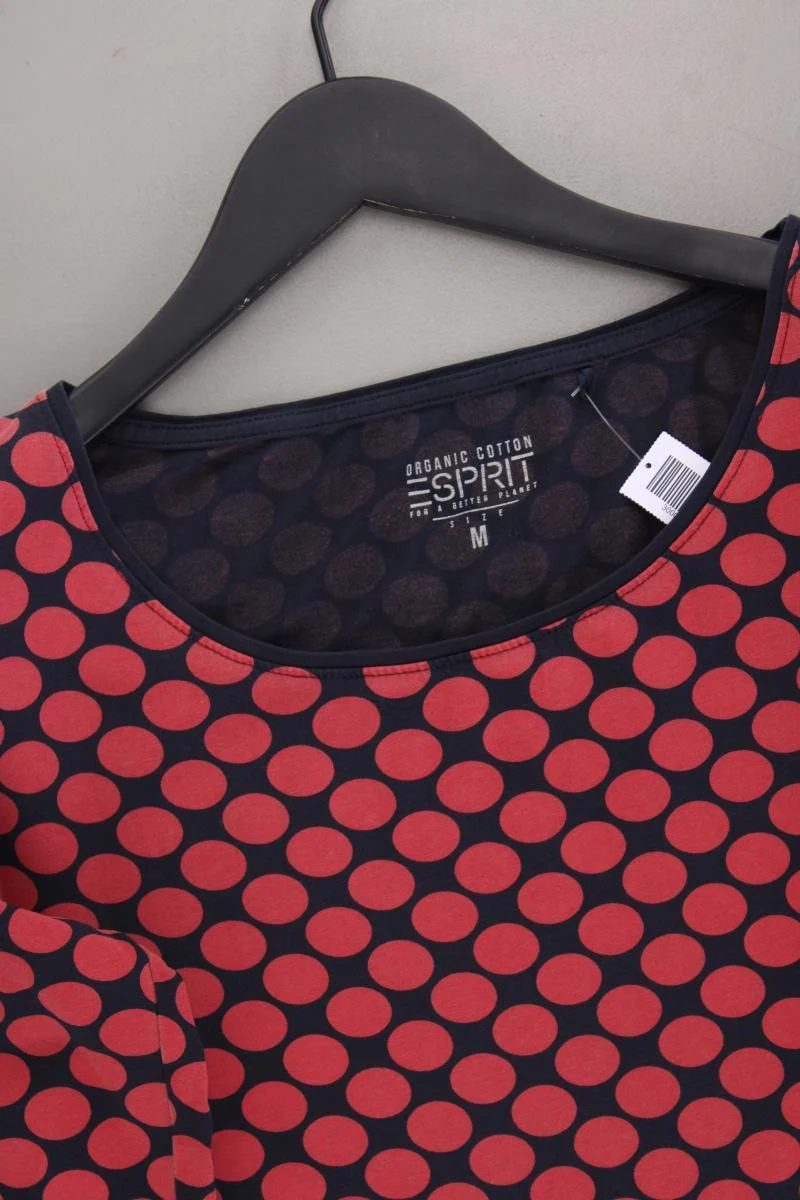 Esprit Classic Shirt Gr. M gepunktet 3/4 Ärmel rot aus Baumwolle