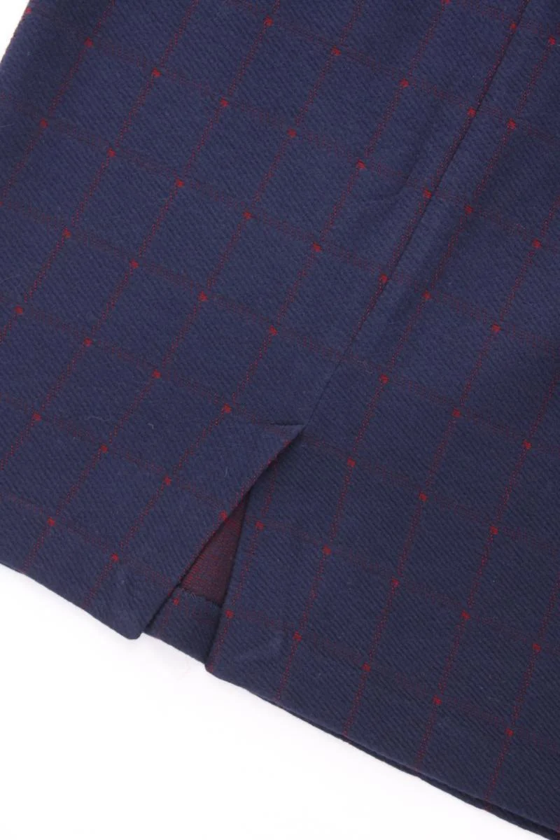Tom Tailor Stretchrock Gr. 38 blau aus Baumwolle