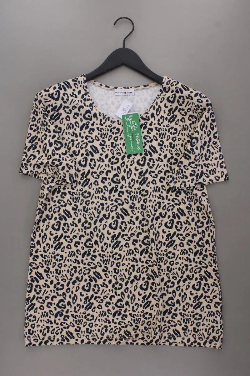 Helena Vera Printshirt Gr. 42 mit Tierdruck neu mit Etikett Kurzarm creme