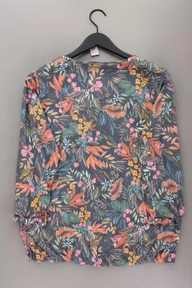 Cecil Printshirt Gr. L mit Blumenmuster 3/4 Ärmel mehrfarbig aus Polyester