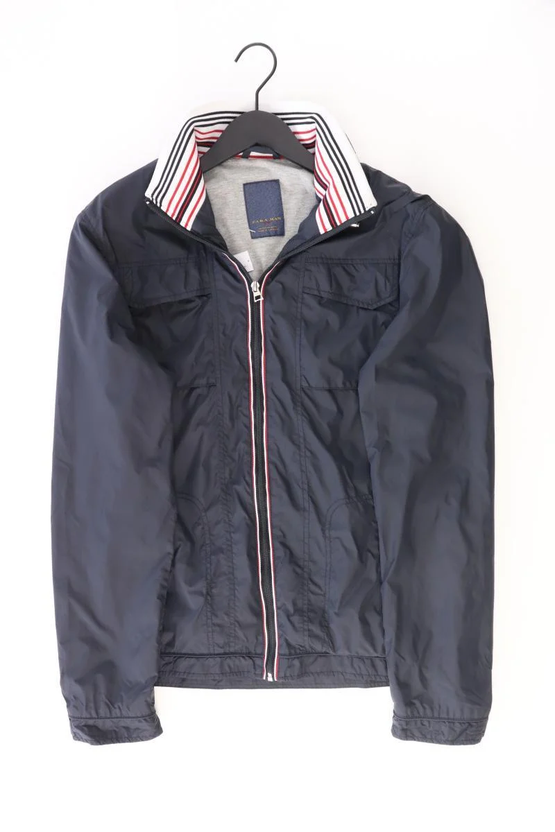 Zara Übergangsjacke für Herren Gr. XL blau aus Polyester