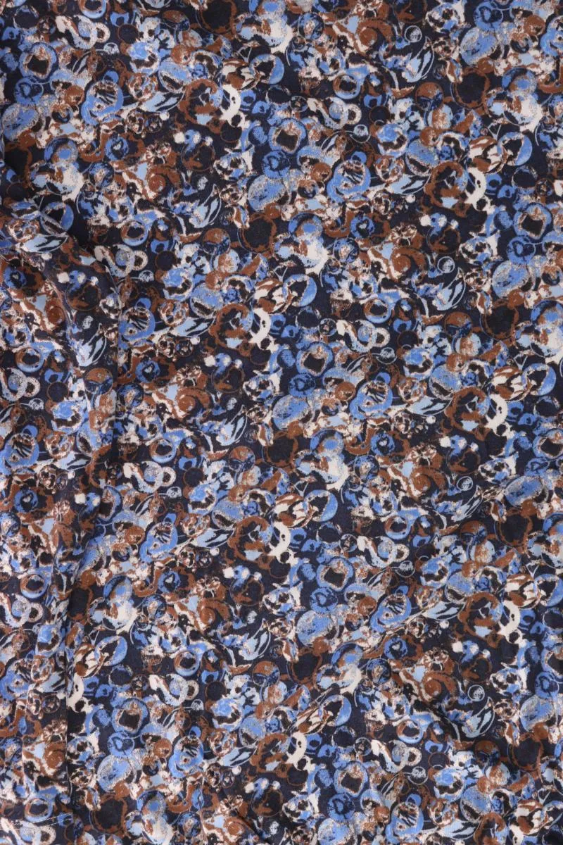 Steilmann Printshirt Gr. 48/50 neu mit Etikett Langarm blau aus Modal