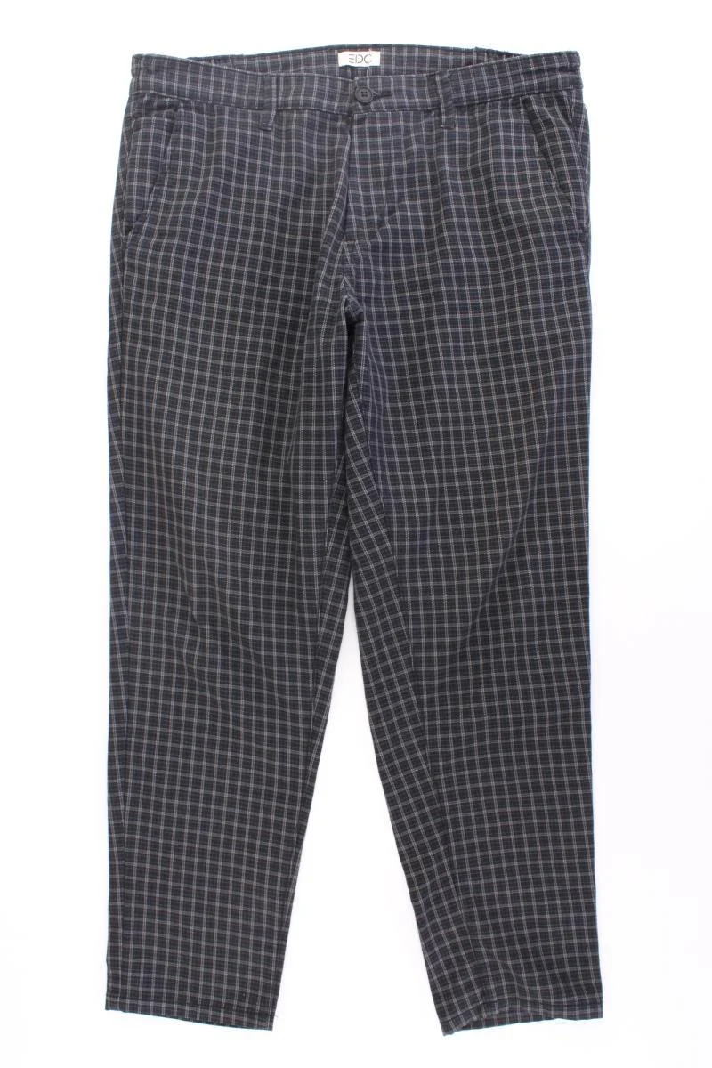 edc by Esprit Stoffhose für Herren Gr. W33/L32 kariert grau aus Polyester