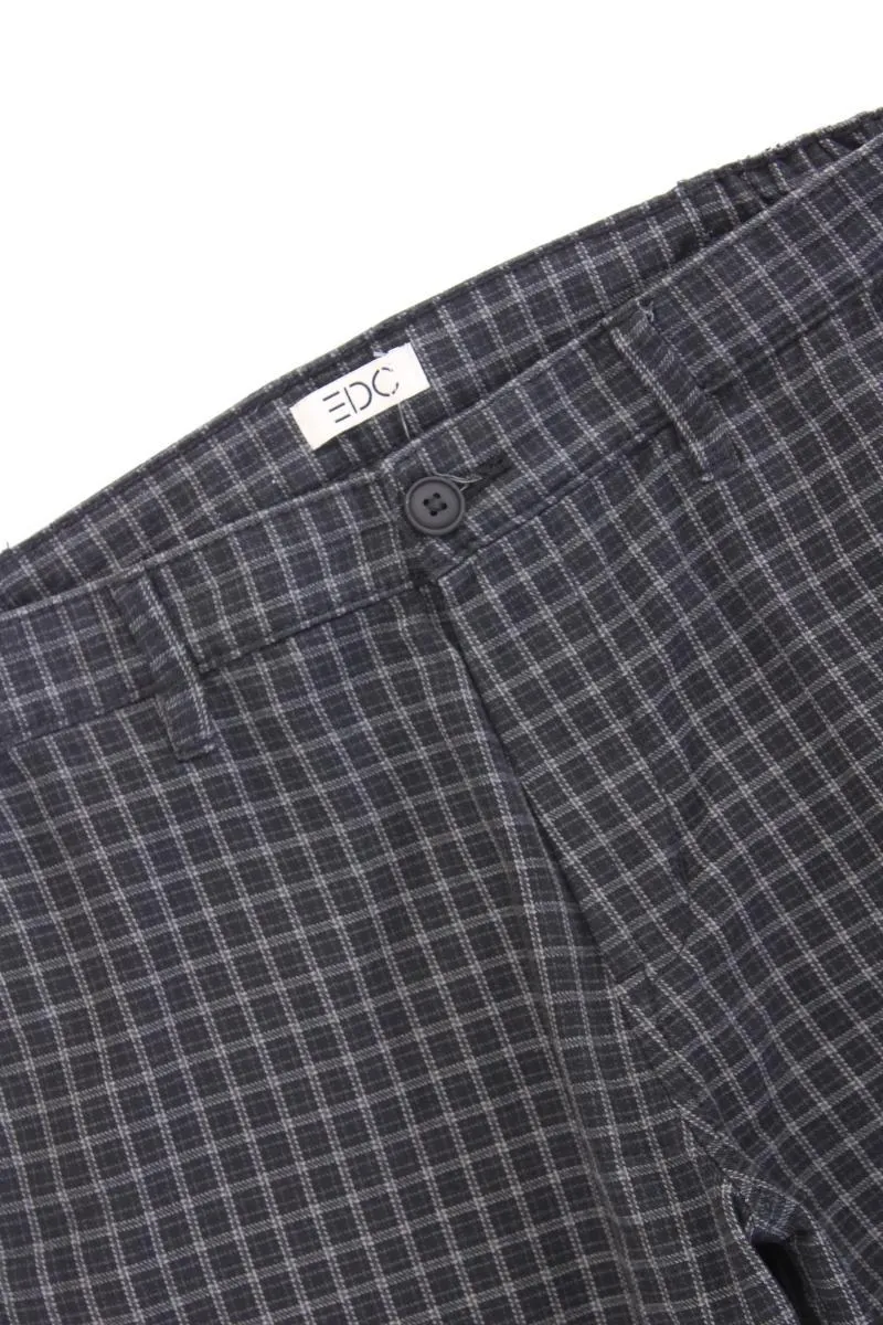 edc by Esprit Stoffhose für Herren Gr. W33/L32 kariert grau aus Polyester