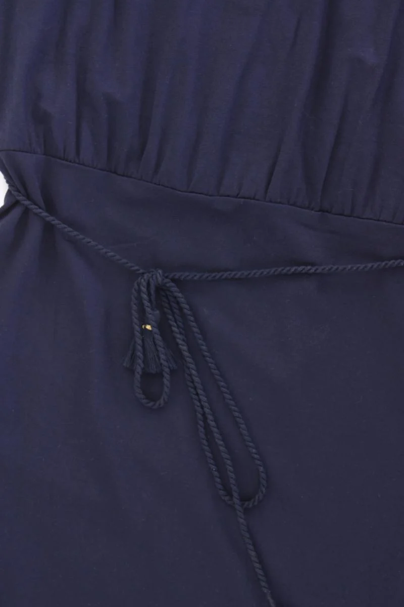 s.Oliver Jerseykleid Gr. 38 Kurzarm blau aus Viskose