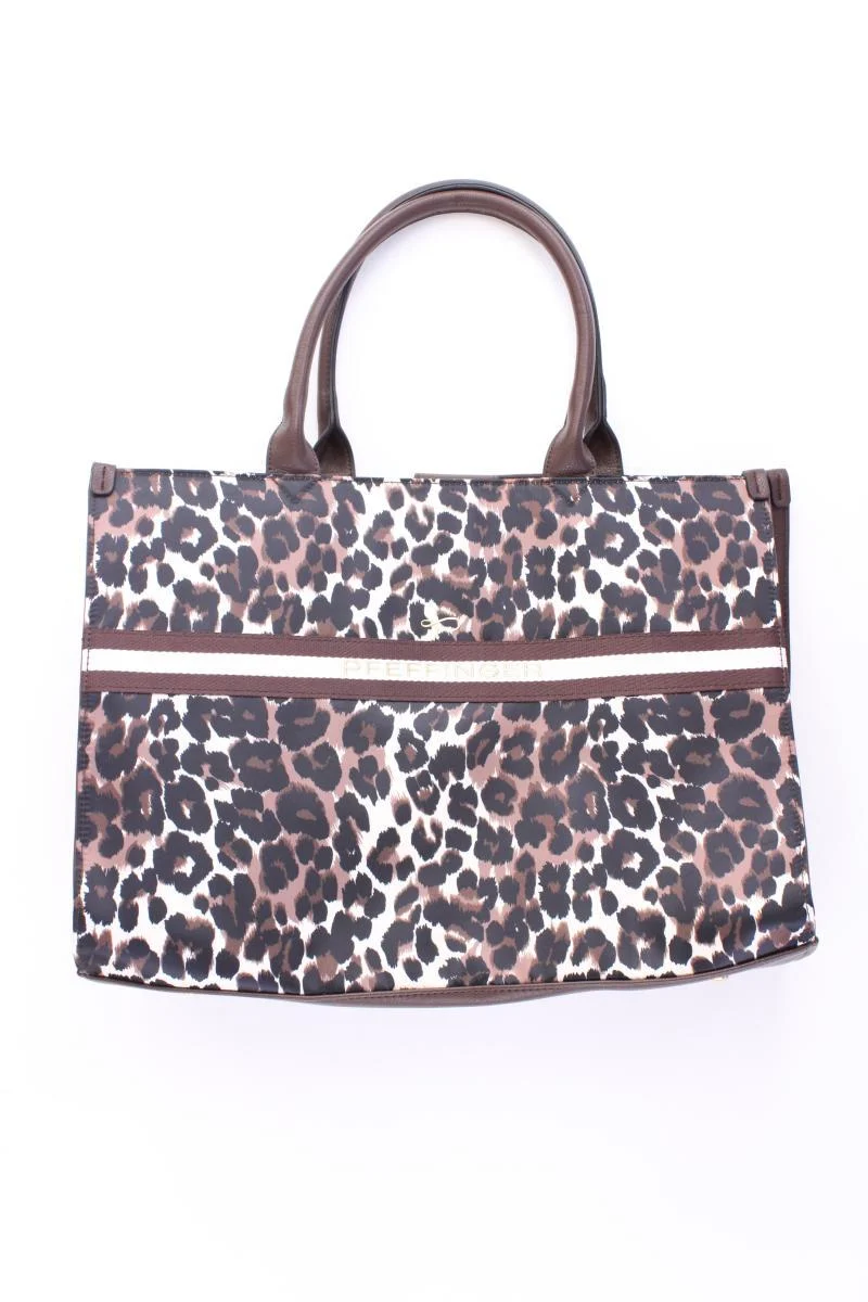 Pfeffinger Henkeltasche mit Tierdruck neuwertig braun